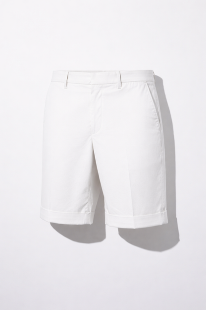 Tailored Stretch Twill Shorts