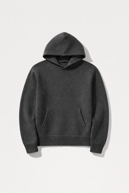 Lightweight Merino Knit Hoodie